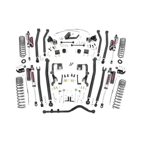 4in Long Arm Suspension Lift Kit for Wrangler JK 2012-2018 2-Door with Vertex Reservoir Shocks