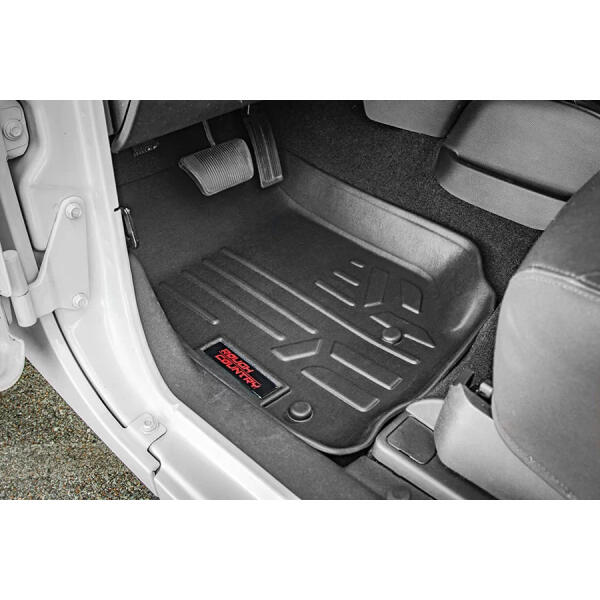 Front and Rear Heavy Duty Fitted Floor Mats for Wrangler Unlimited JK 2014-2018 - Image 2