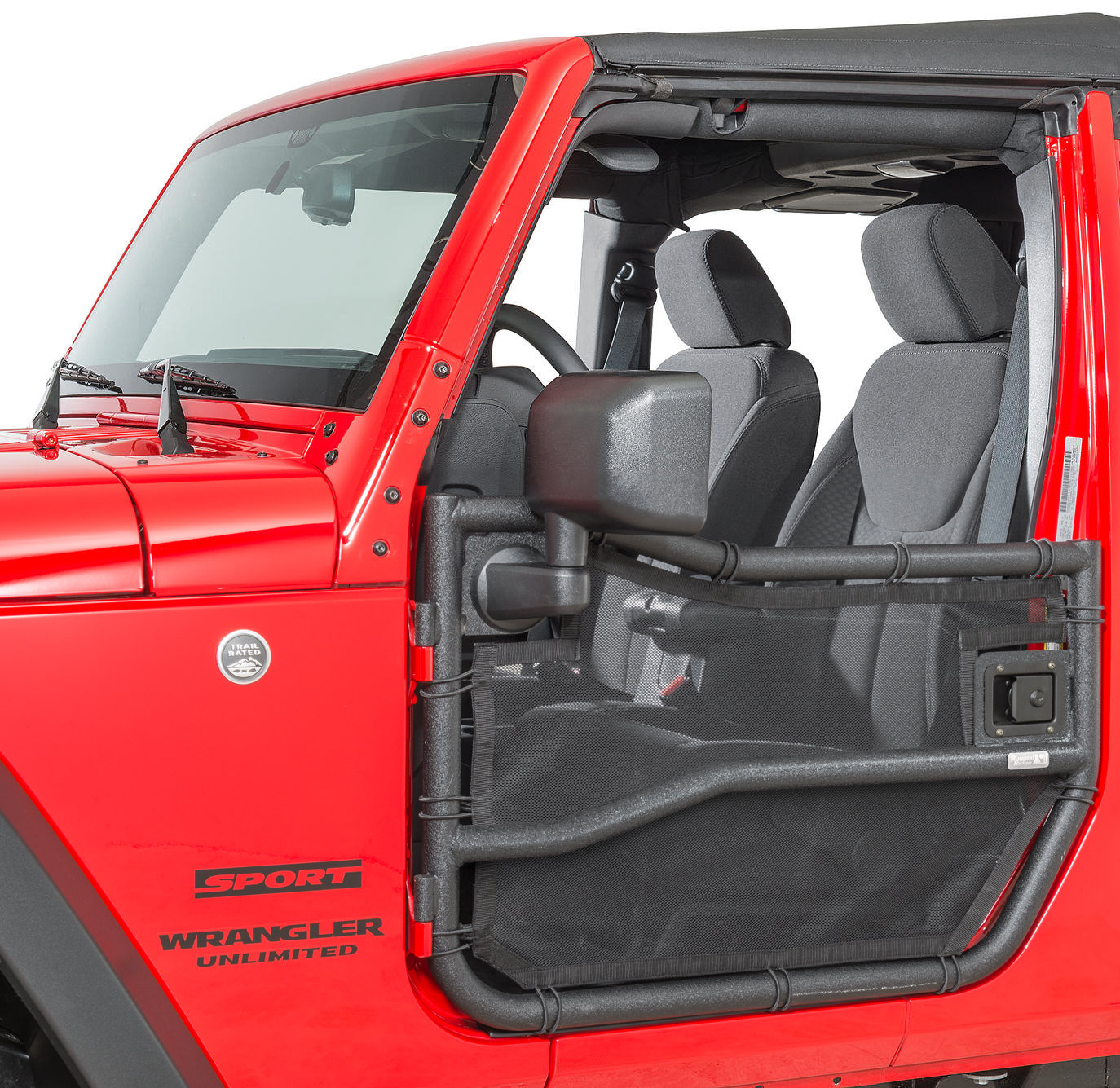 front tube door covers for jeep wrangler jk 2007-2018