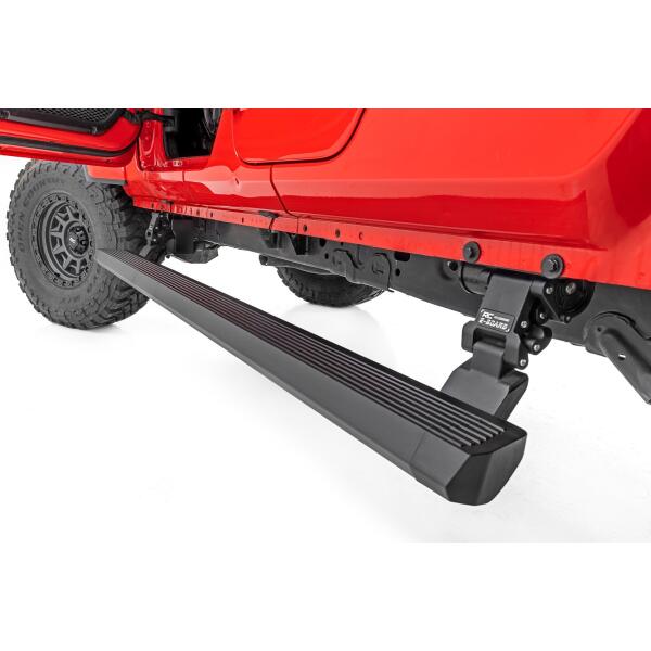 Rough Country Power Running Boards Dual Electric Motor Jeep Gladiator JT 4WD 2020-2024