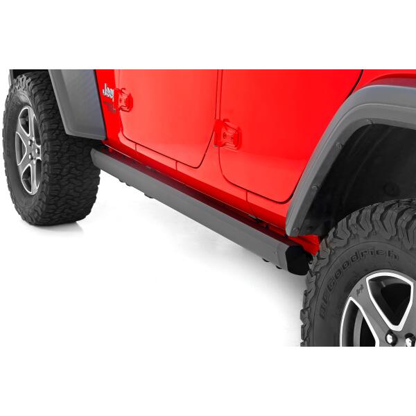 Rough Country Power Running Boards Dual Electric Motor 4 Door Jeep Wrangler JL 2018-2024 - Image 2