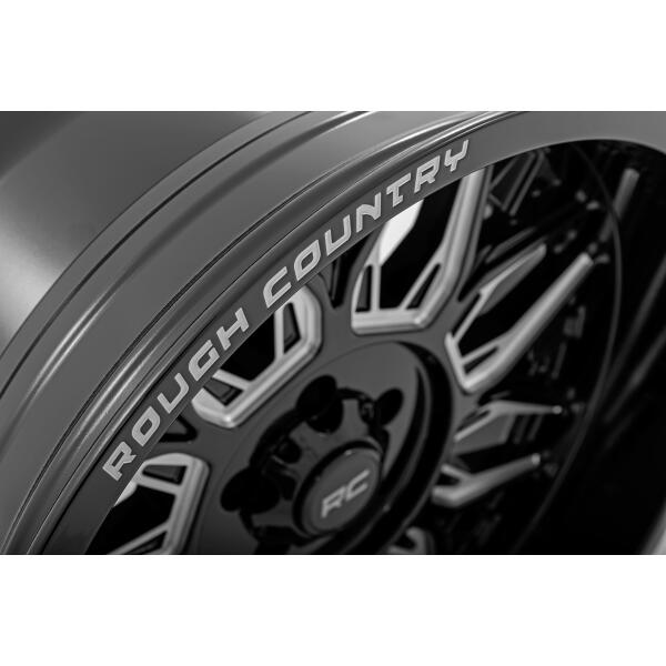 Rough Country 86 Series Wheel One-Piece Gloss Black 20x105x5-19mm - Image 3