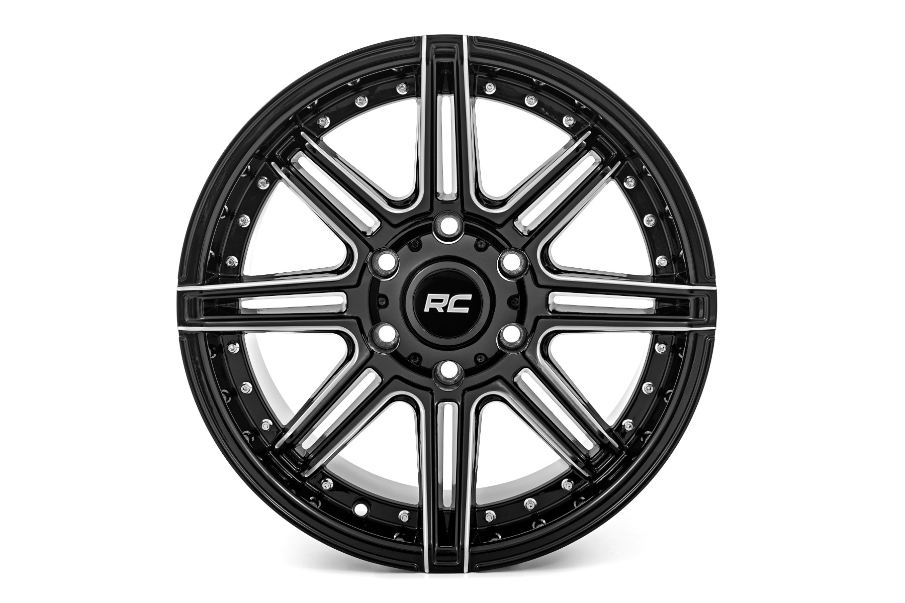 Rough Country 88 Series Wheel One-Piece Gloss Black 20x10 5x5 -19mm - Image 3