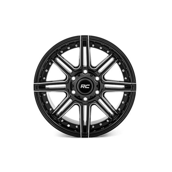 Rough Country 88 Series Wheel One-Piece Gloss Black 17x8.5 5x4.5 -12mm - Image 3