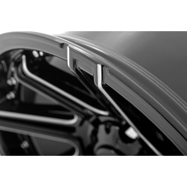 Rough Country 88 Series Wheel One-Piece Gloss Black 17x8.5 5x4.5 -12mm - Image 4