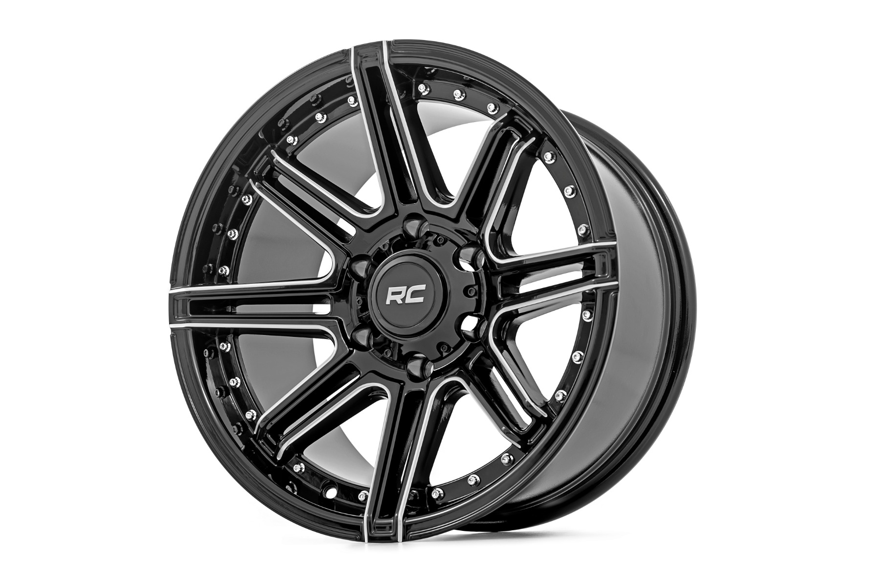 Rough Country 88 Series Wheel One-Piece Gloss Black 20x10 5x5 -19mm - Image 5