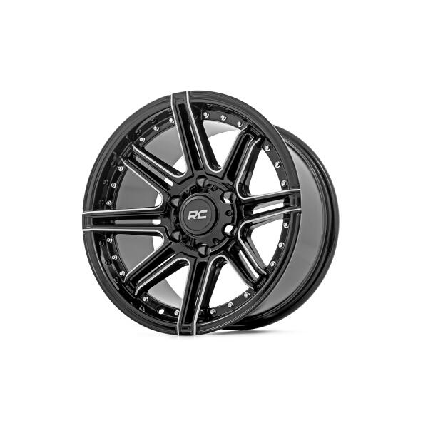 Rough Country 88 Series Wheel One-Piece Gloss Black 17x8.5 5x4.5 -12mm - Image 5