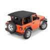 Replacement Sunrider Soft Top Deck in Black Twill for Jeep Wrangler JL 2018-2024