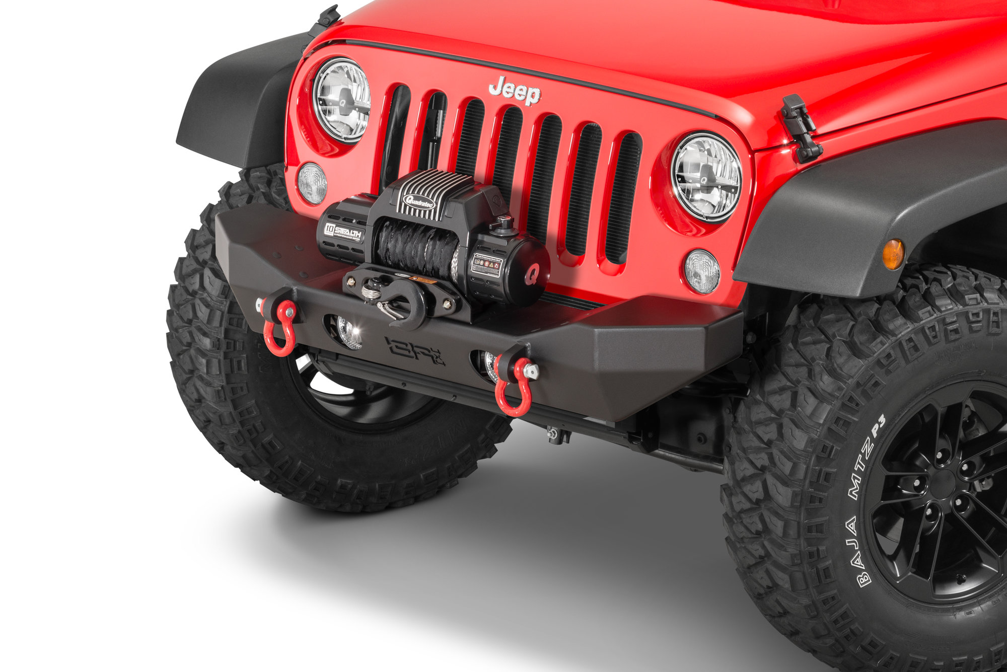 Front Mid Width Winch Bumper for Jeep Wrangler JL and Gladiator JT 2018-2024 - Image 5