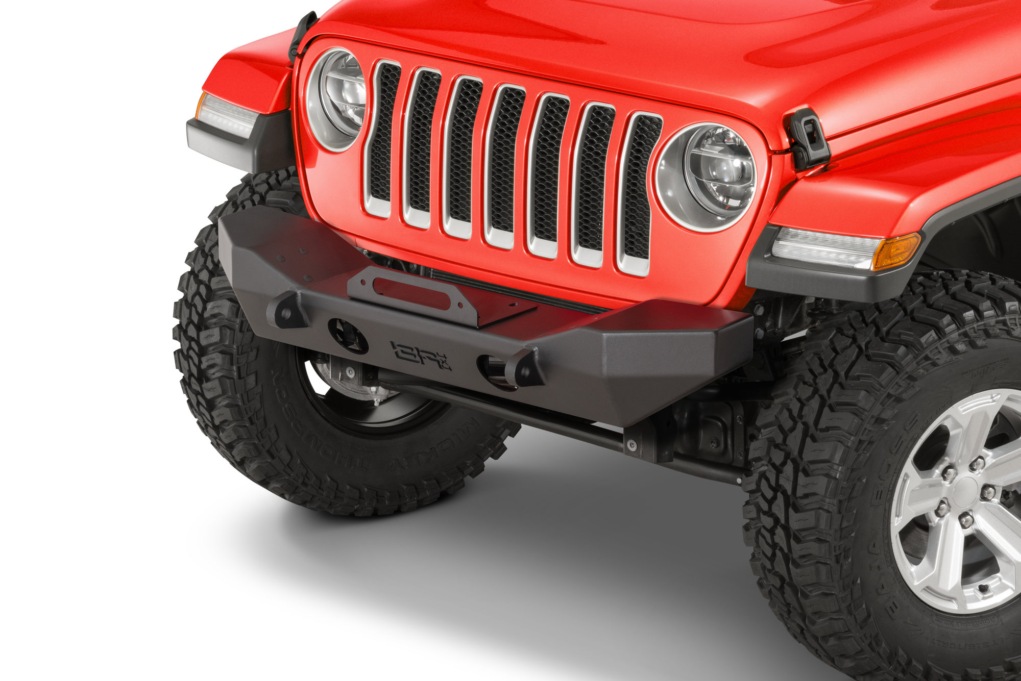 Front Mid Width Winch Bumper for Jeep Wrangler JL and Gladiator JT 2018-2024 - Image 3