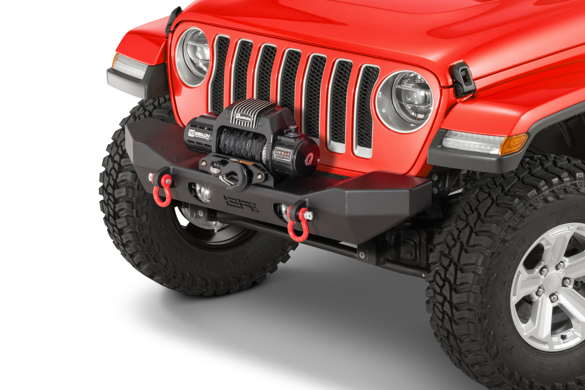 Front Mid Width Winch Bumper for Jeep Wrangler JL and Gladiator JT 2018-2024 - Image 2