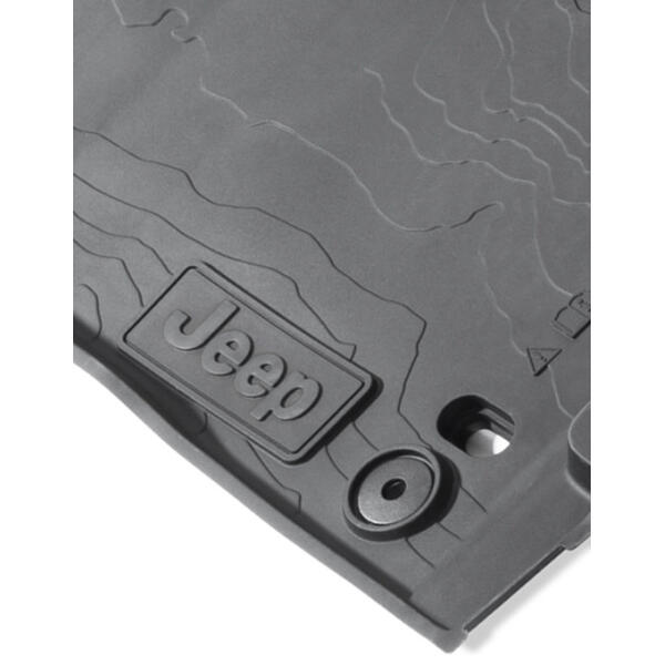 All Weather Floor Liners with Black Logo Jeep Gladiator JT 2020-2024 - Image 3