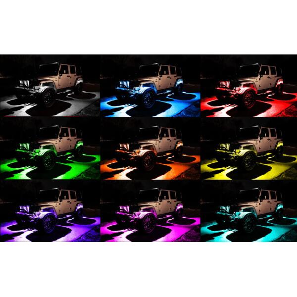 Lighting ColorSHIFT Underbody Rock Light Kit Bluetooth 8 pieces - Image 11