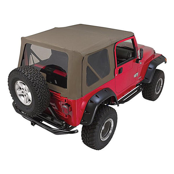 Complete Soft Top with Clear Windows for Jeep Wrangler TJ 1997-2006