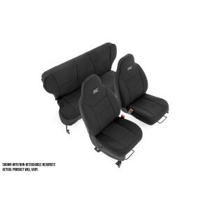 seat covers detachable headrest fr and rr