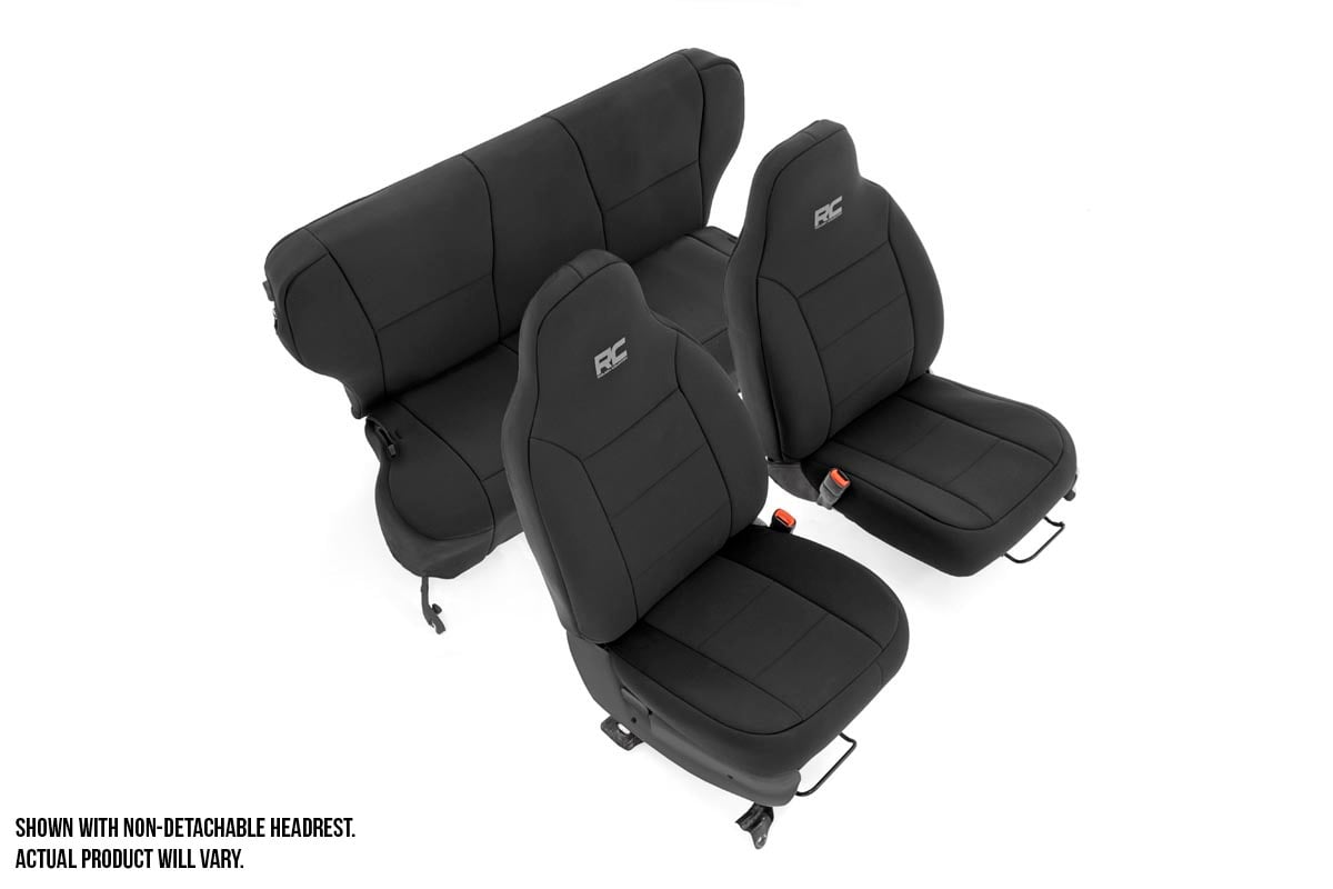 seat covers detachable headrest fr and rr