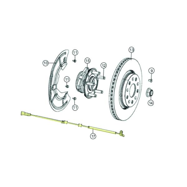 BOLT - HEX FLANGE HEAD FOR 18-UP JEEP WRANGLER JL