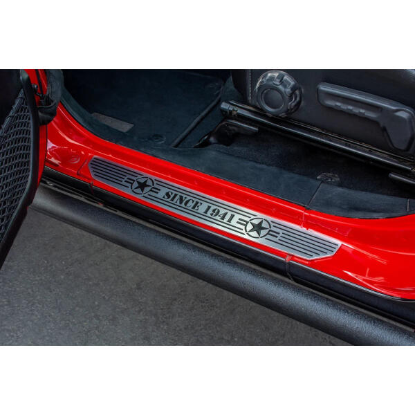 Front Sill Plates with Since 1941 Logo for 18-23 Jeep Wrangler JL and Gladiator JT - Image 2