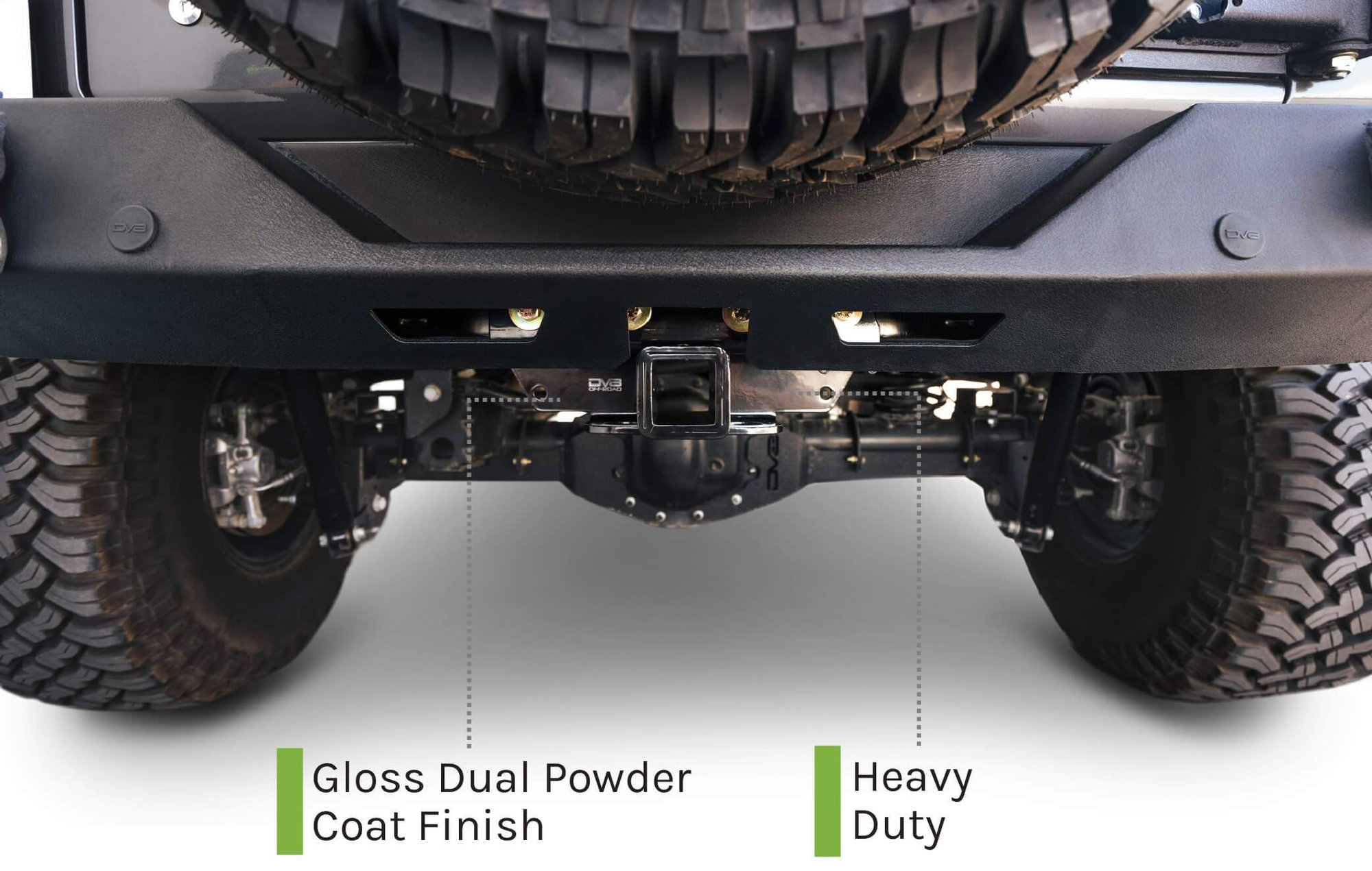 Bolt-On Hitch with Lights for Jeep Wrangler JK and JL 2007-2025 - Image 7