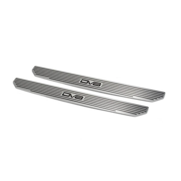 Front Sill Plates with DV8 Logo for 18-23 Jeep Wrangler JL and Gladiator JT
