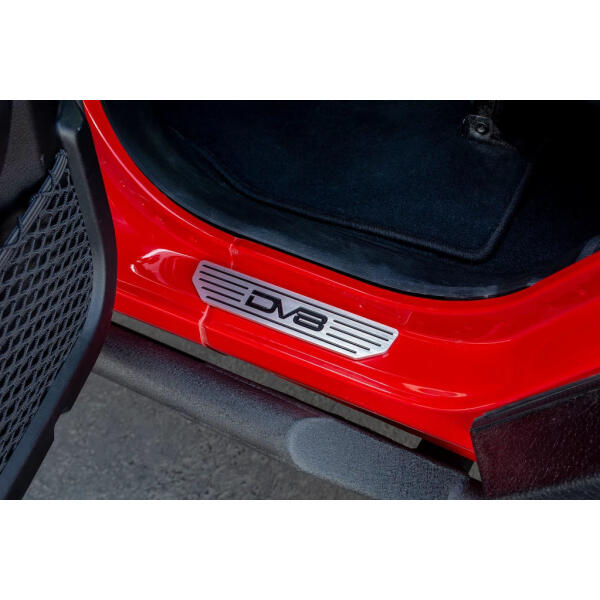 Rear Sill Plates with DV8 Logo for 18-23 Jeep Wrangler JL Unlimited and Gladiator JT - Image 2
