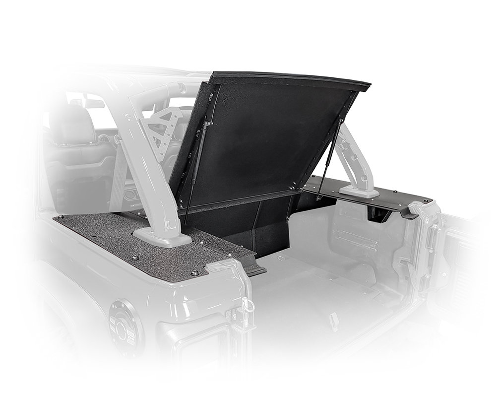 Rear Locking Storage Cover for Jeep Wrangler Unlimited JL 2018-2025 4-Door - Image 3
