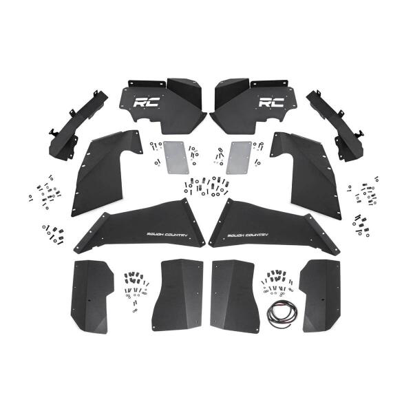 Front and Rear Inner Fender Liners for Jeep Wrangler JK 2007-2018 with Vertex Shocks