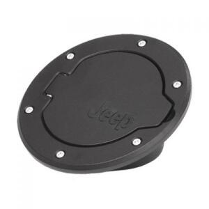 Non-Locking Fuel Door w/ Jeep Logo Satin Black