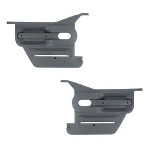 Front Half Door Interior Trim Panels Pair Dark Slate 2007-2010 Jeep Wrangler JK & Unlimited