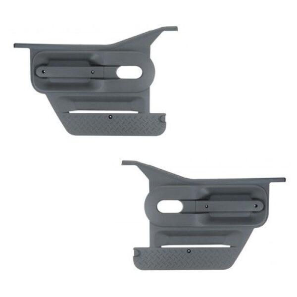 Front Half Door Interior Trim Panels Pair Dark Slate 2007-2010 Jeep Wrangler JK & Unlimited
