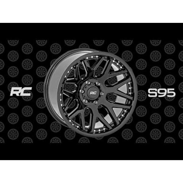 Rough Country 95 Series Wheel Machined One-Piece Gloss Black 20x10 5x4.5 -19mm - Image 2