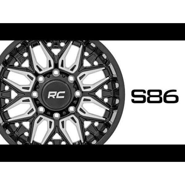 Rough Country 86 Series Wheel One-Piece Gloss Black 20x10 5x4.5 -19mm - Image 2