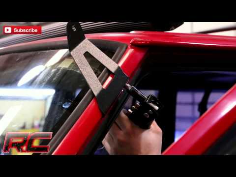 LED Light Kit Windshield Mount 50" Chrome Dual Row for Jeep Cherokee XJ 1984-2001 - Image 3