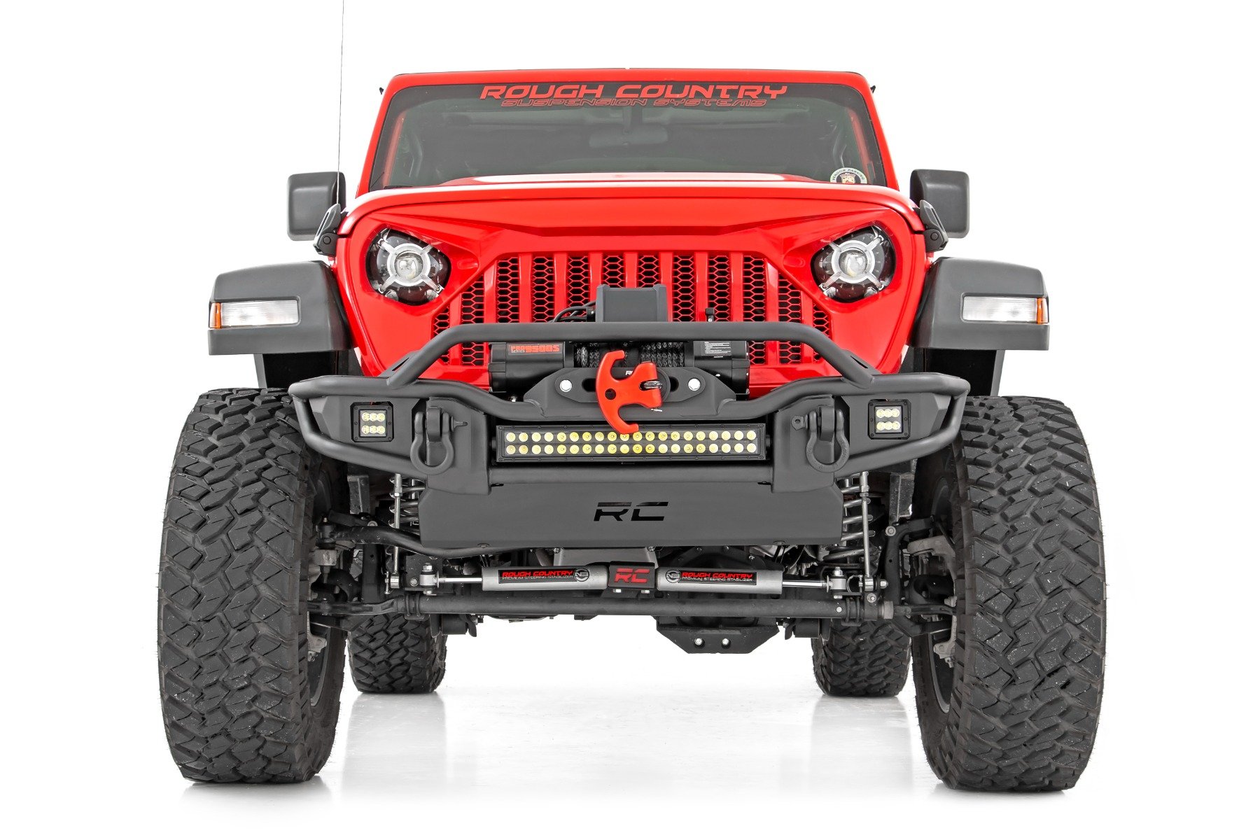 Rough Country 3.5 Inch Lift Kit C/A Drop FR D/S Vertex Jeep Wrangler Unlimited 2024 - Image 3