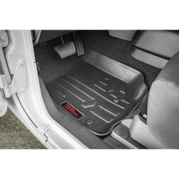 Front and Rear Heavy Duty Fitted Floor Mats for Wrangler Unlimited JK 2007-2013 - Image 2