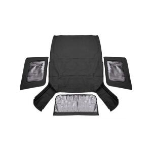 rough country replacement soft top black denim 2007-2009 jeep wrangler jk 2 doors