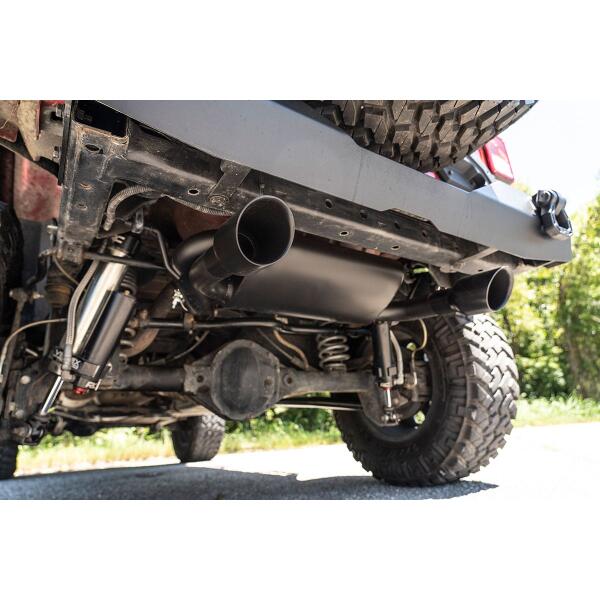 Dual Outlet Performance Axle Back in Matte Black for Jeep Wrangler JK 2007-2018 - Image 6