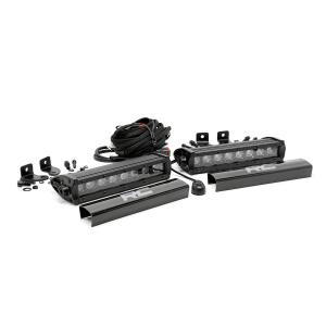 8" CREE LED LIGHT BARS, BLACK - PAIR