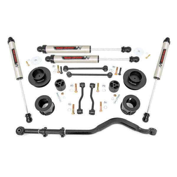 Rough Country 3.5 Inch Lift Kit Spacers V2 Jeep Gladiator JT 4WD 2020-2023