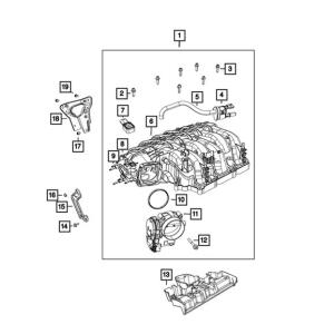 Purge Control Valve for Jeep Cherokee KL, Grand Cherokee WK2, WS, L, WL, Wrangler JK and JL 2014-2022