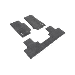 Carpet Floor Mats in Slate Gray for Jeep Wrangler Unlimited JK 2007-2013 4 Door