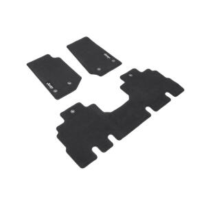 Carpet Floor Mats in Black for Jeep Wrangler Unlimited JK 2014-2018 4 Door
