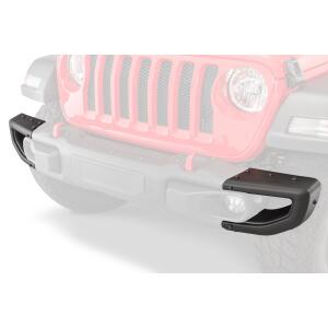 Rubicon Style Front Bumper End Caps in Steel for Jeep Wrangler JL 2018-2024 and Gladiator JT