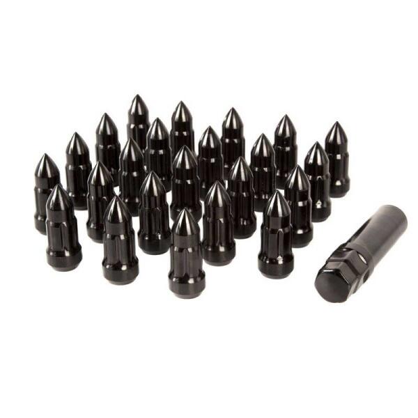 ÊBULLET STYLE LUG NUT SET, 23-PIECE - BLACK FOR JEEP XJ 84-01,WK 05-18,ZJ 93-98