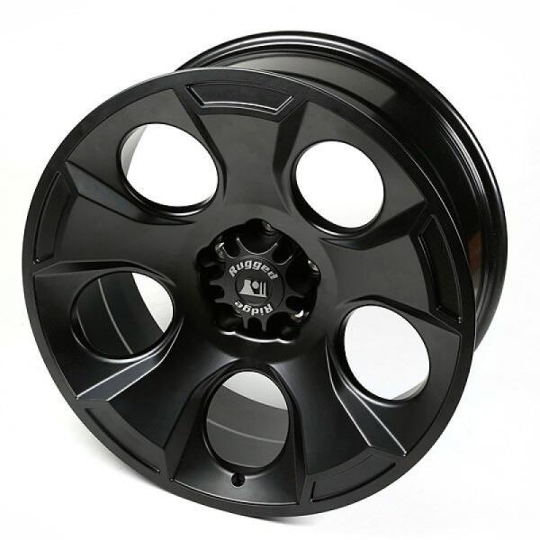 DRAKON WHEEL - 20"X9" - BOLT PATTERN 5X5" - BACKSPACING 4.53" - SATIN BLACK FOR JEEP JK 07-18,JL 18-21