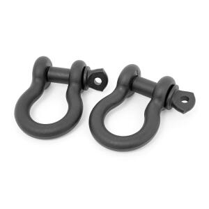 D Ring Shackles | Cast | Pair | Black