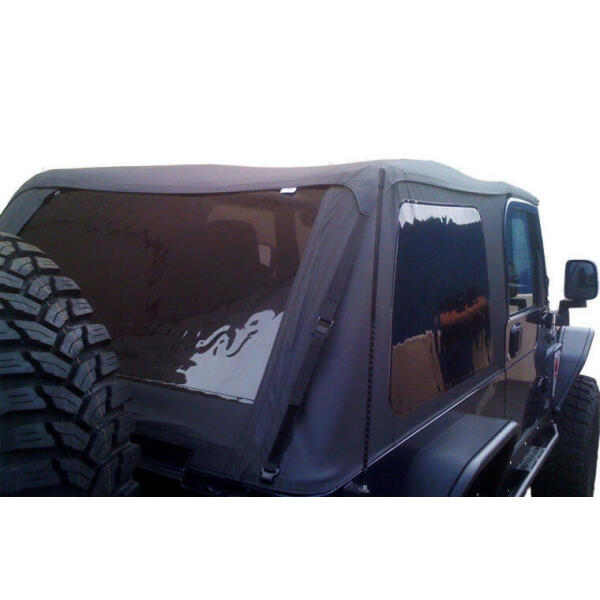 Frameless Complete Trail Top in Black Diamond for Jeep Wrangler Unlimited TJ 2004-2006 - Image 2