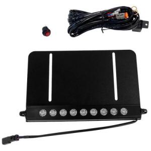 10" LED Light Bar & License Plate Bracket Kit from RT Off-Road