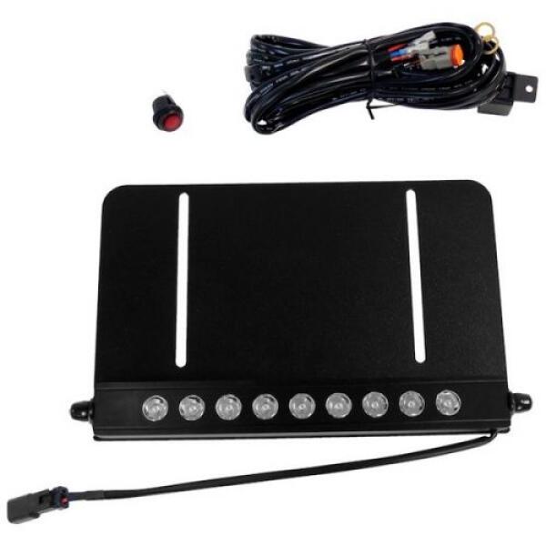 10" LED Light Bar & License Plate Bracket Kit from RT Off-Road