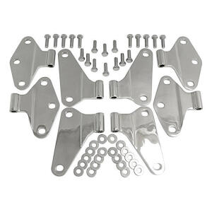 Stainless Steel Door Hinge Bracket Set for Jeep Wrangler JK 2007-2018 4 Door